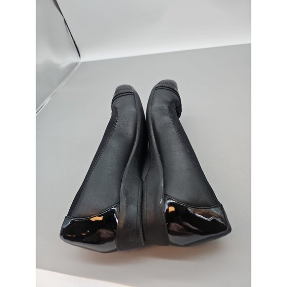 Clarks Collection Women's 10  Wide Black Blanche West Cushion Shoes Ballet Flats - Picture 4 of 6